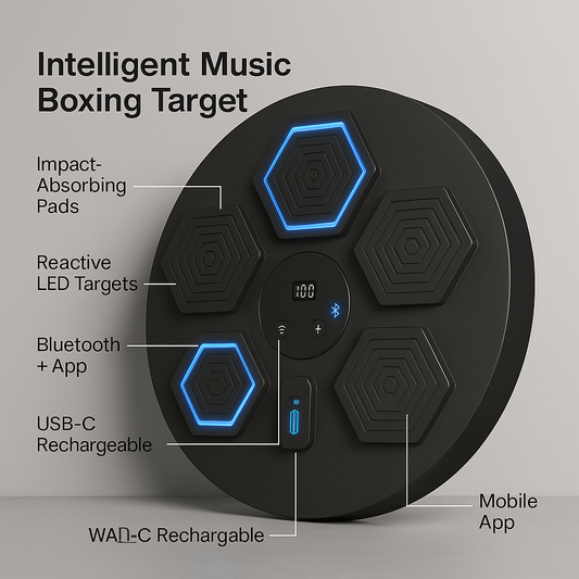 Älykäs Bluetooth-lyöntilaite valolla kotikuntoon